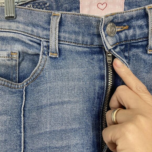 Revice Jeans Womens 30 Blue High Rise Flare Star Back Panel Seamed Stretch Denim - Picture 16 of 16